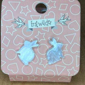 Erstwilder Rabbit stud earrings, Easter, Spring